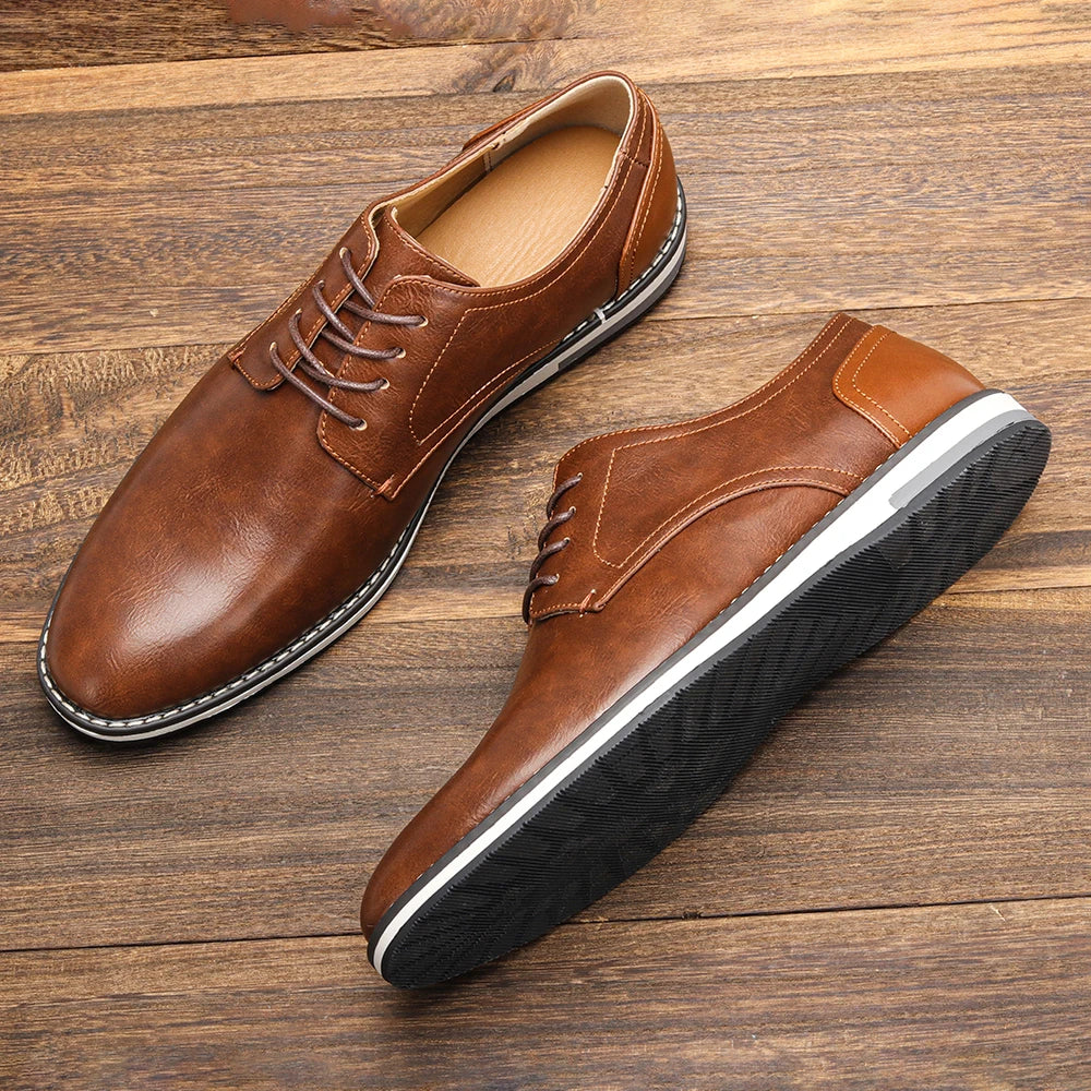 Men’s Leather Loafers – Fashionable, Comfortable Casual Shoes 2024 Brand