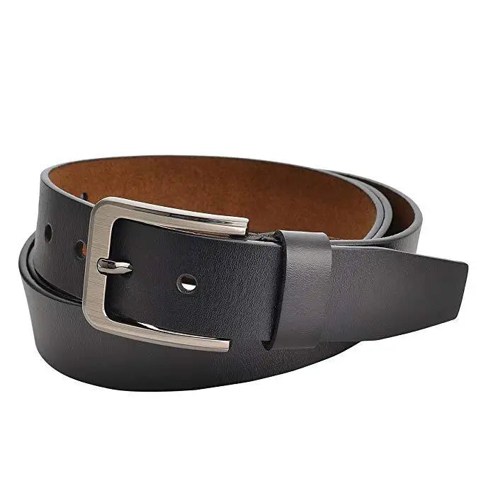 Men’s Genuine Leather Belt Plus Size 130–170 cm | Stylish Cowskin Belt for Jeans