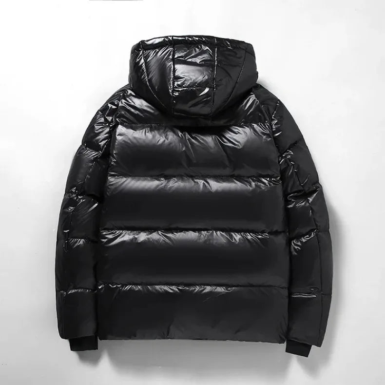 FGKKS 2025 Winter Duck Down Jacket – Korean Style Hooded Outdoor Coat for Men & Women