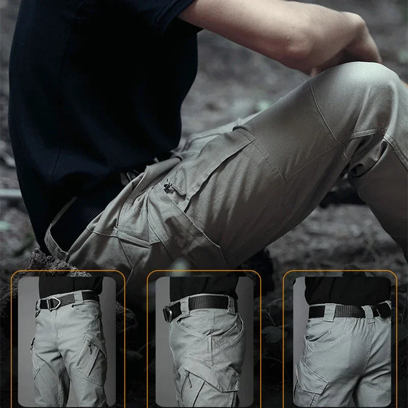 Men’s Cargo Pants – Waterproof, Multi-Pocket, Wear-Resistant Casual Training Trousers