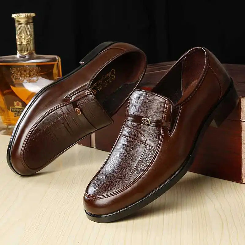 Men’s Leather Dress Shoes – High-Quality Comfortable Oxford Flats for Business, Party & Wedding