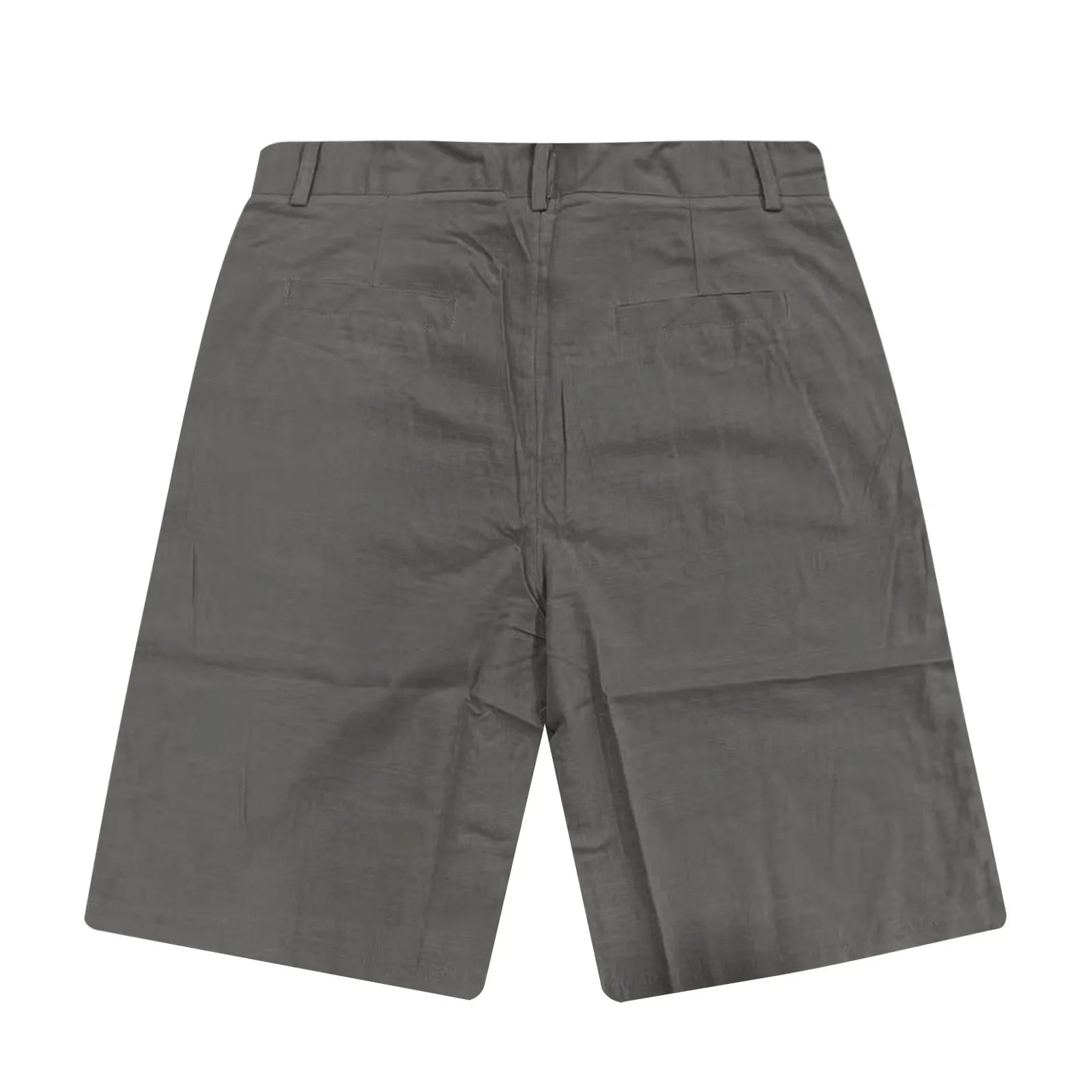 Men’s Solid Color Linen Shorts – Breathable Casual Beach Pants for Summer Holiday