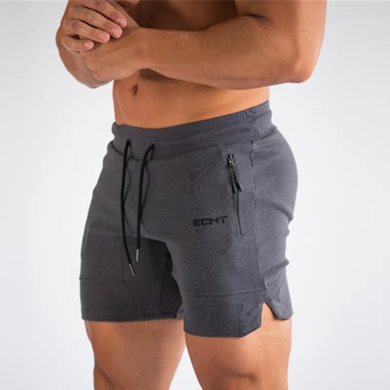Men’s Breathable Gym Shorts – Zip Pocket Running Joggers for Summer Sports