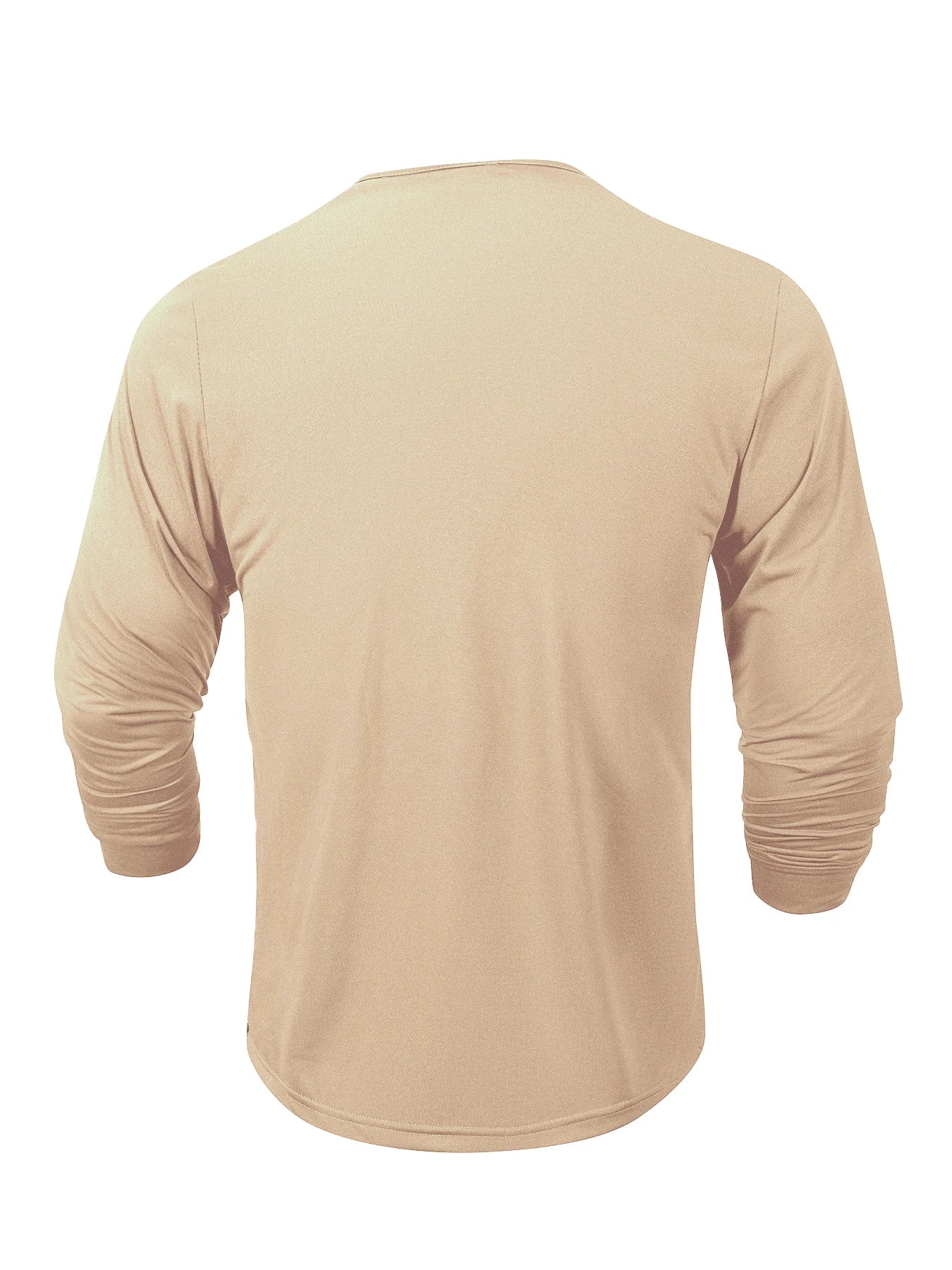 Men’s Long Sleeve Henley Shirt – Slim Fit, Casual & Comfortable Fitness Top with Button Neck