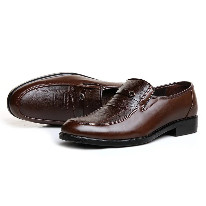 Men’s Leather Dress Shoes – High-Quality Comfortable Oxford Flats for Business, Party & Wedding