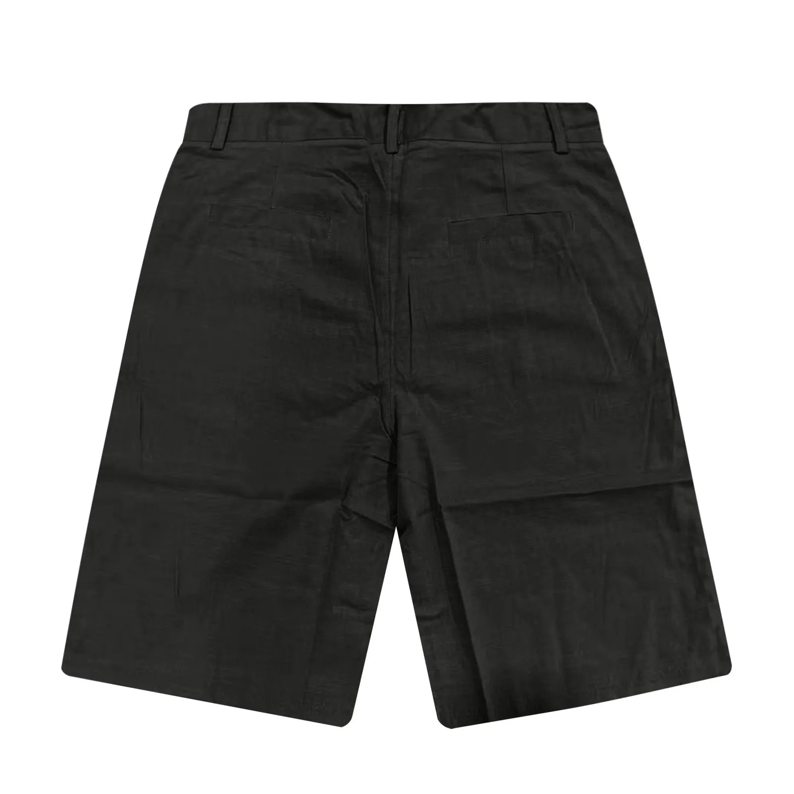 Men’s Solid Color Linen Shorts – Breathable Casual Beach Pants for Summer Holiday