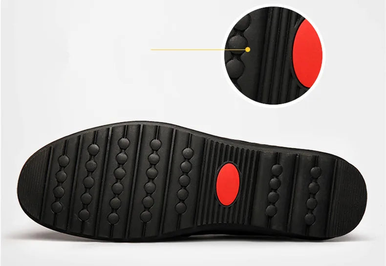 Men’s Genuine Leather Loafers – Luxury Casual Slip-On Moccasins, Designer Driving Shoes 2023