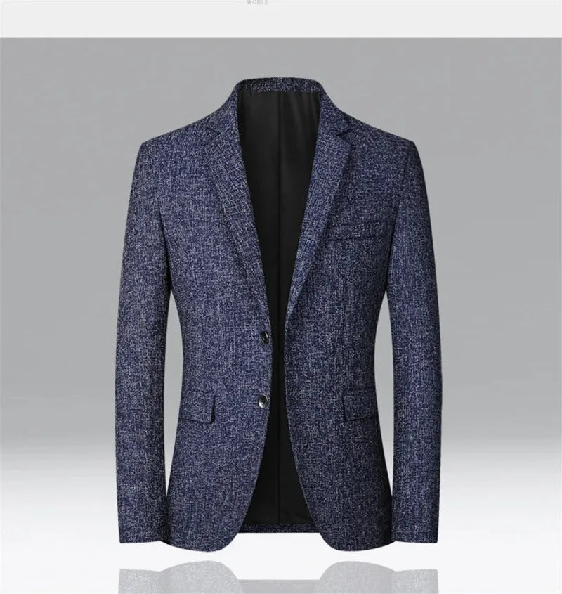New Men’s Blazer – Slim Fit Spring Business Suit Jacket