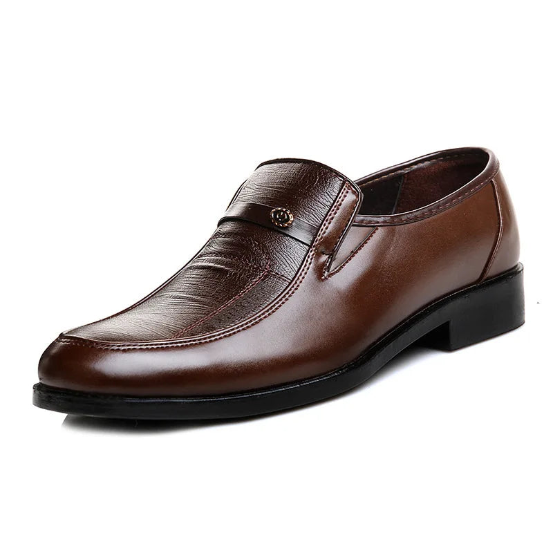 Men’s Leather Dress Shoes – High-Quality Comfortable Oxford Flats for Business, Party & Wedding