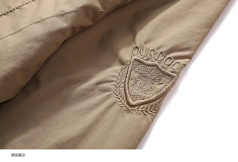 Men’s Waterproof Hiking Jacket – Lightweight Outdoor Windbreaker