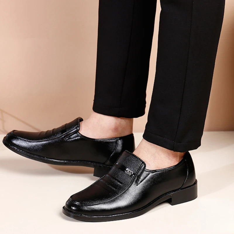 Men’s Leather Dress Shoes – High-Quality Comfortable Oxford Flats for Business, Party & Wedding