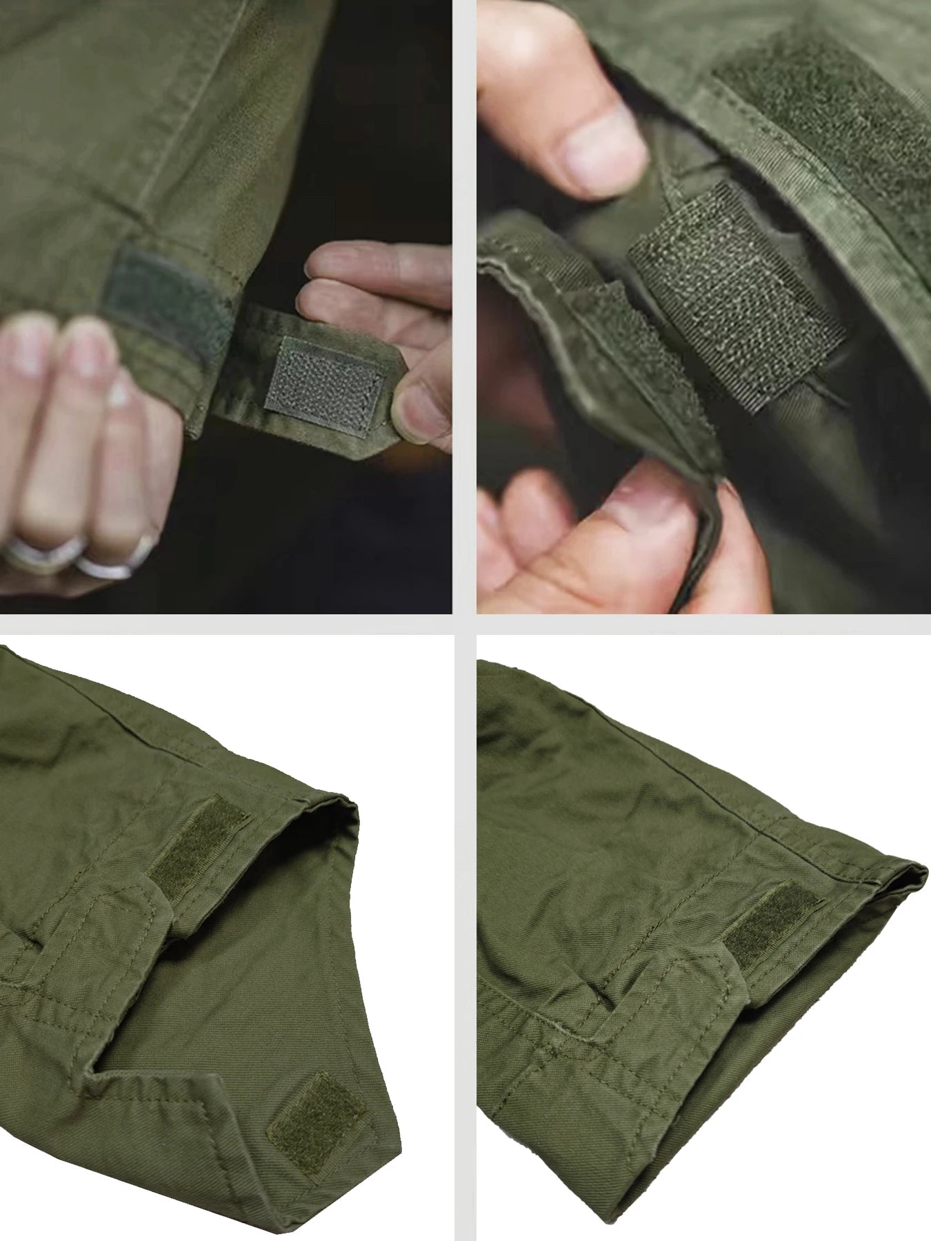 M65 Field Jacket, Men's Military Jacket, Retro Multi Pocket Collar Zipper Jacket, 100% Cotton