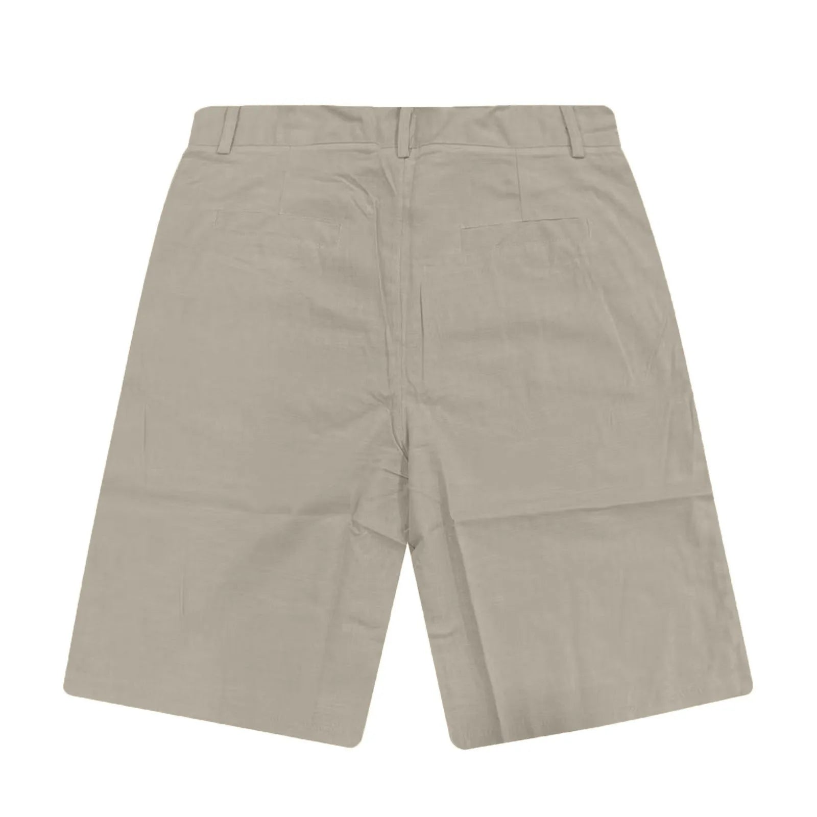 Men’s Solid Color Linen Shorts – Breathable Casual Beach Pants for Summer Holiday