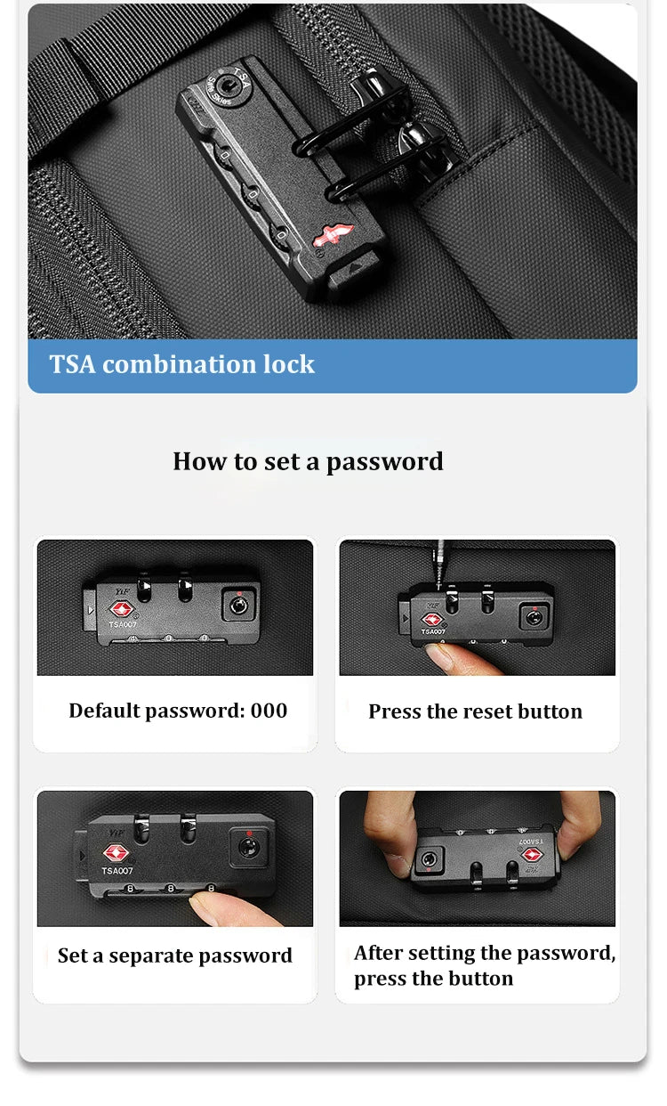 Men’s 17-Inch Laptop Travel Backpack – Expandable, Large-Capacity Business & Outdoor Compression Bag