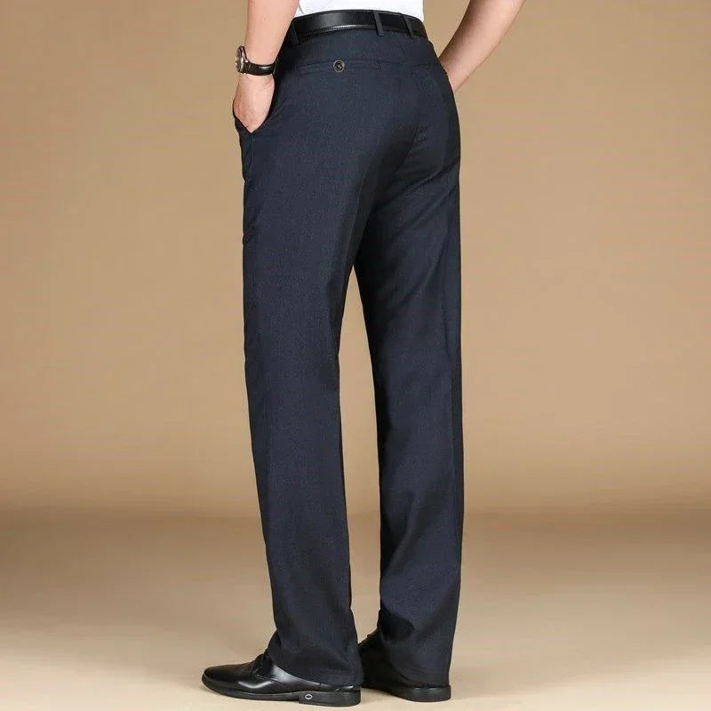 Men’s Formal Business Pants – High-Quality Loose Fit Suit Trousers with Straight Narrow Legs, 2025 Fashion